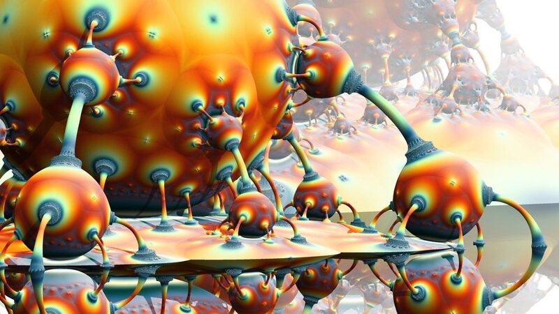 Fractal Organic Structures — Orange