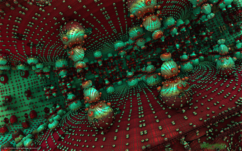 Fractal Organic Structures — Red