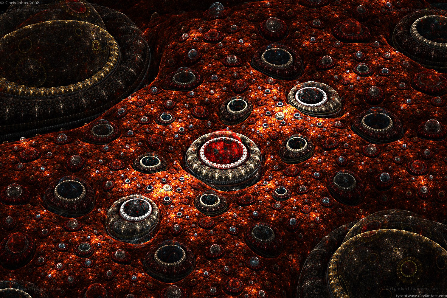 Fractal organic surface