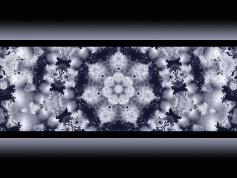 Fractal Pattern — Black, Calm