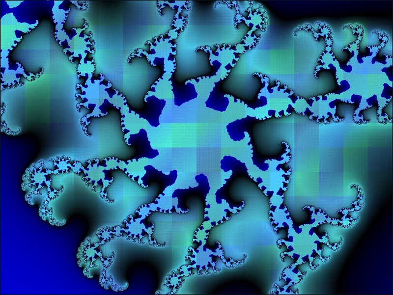Fractal Pattern — Blue, Calm, Abstract