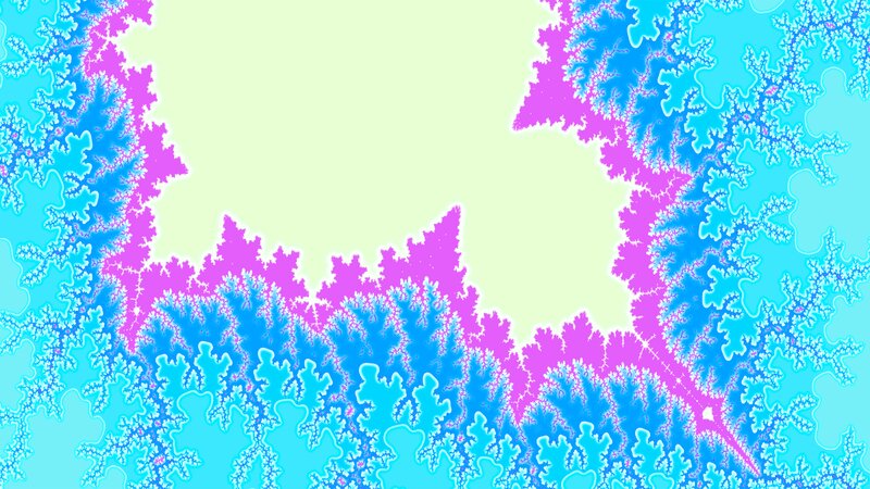 Fractal Pattern — Blue, Calm, Digital Art
