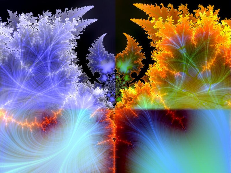 Fractal Pattern — Blue