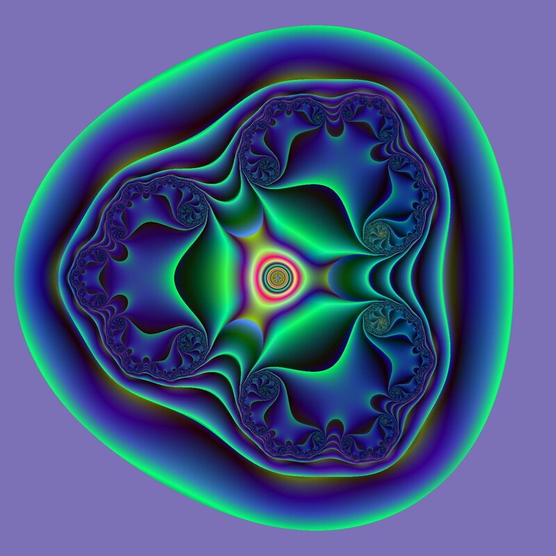 Fractal Pattern Center — Purple