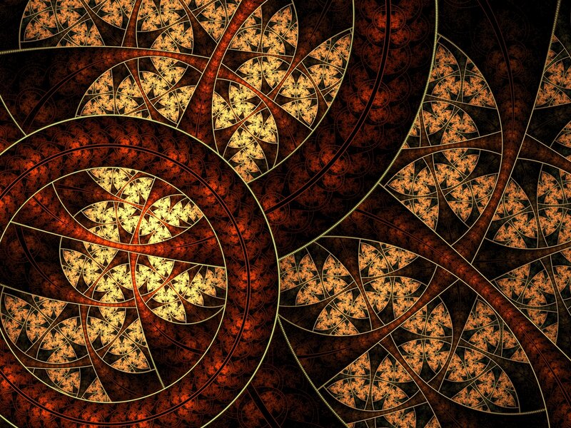 Fractal Pattern Design — Black