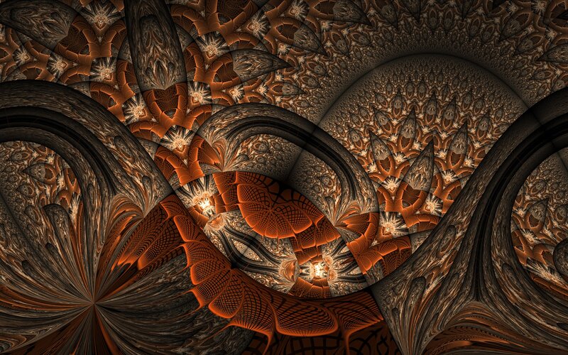 Fractal Pattern Design — Brown