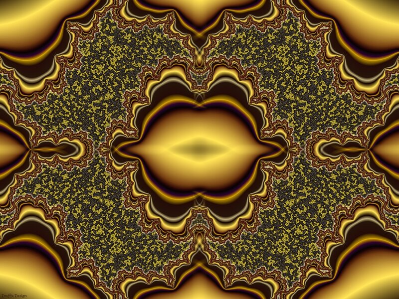 Fractal Pattern — Gold