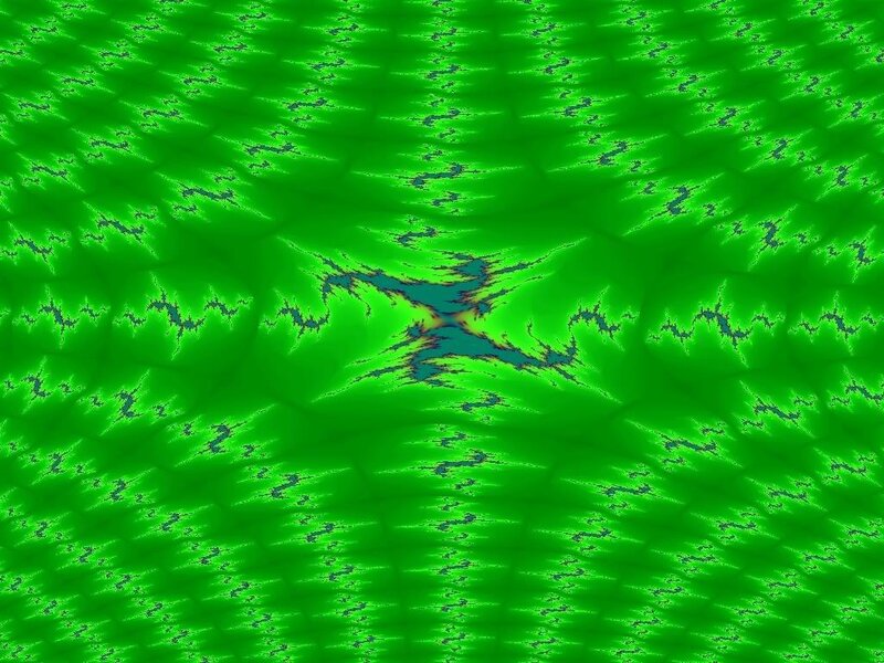 Fractal Pattern — Green, Hypnotic, Abstract