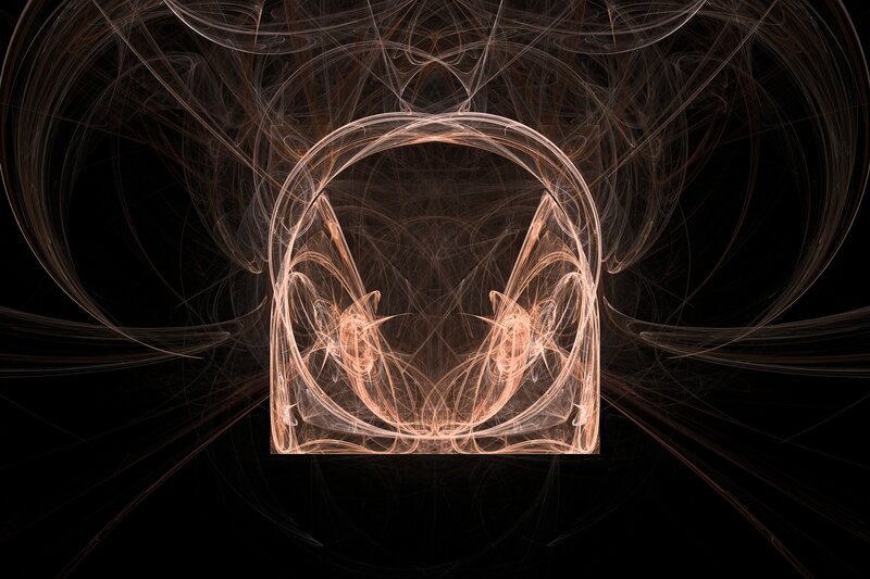 Fractal Pattern in Black