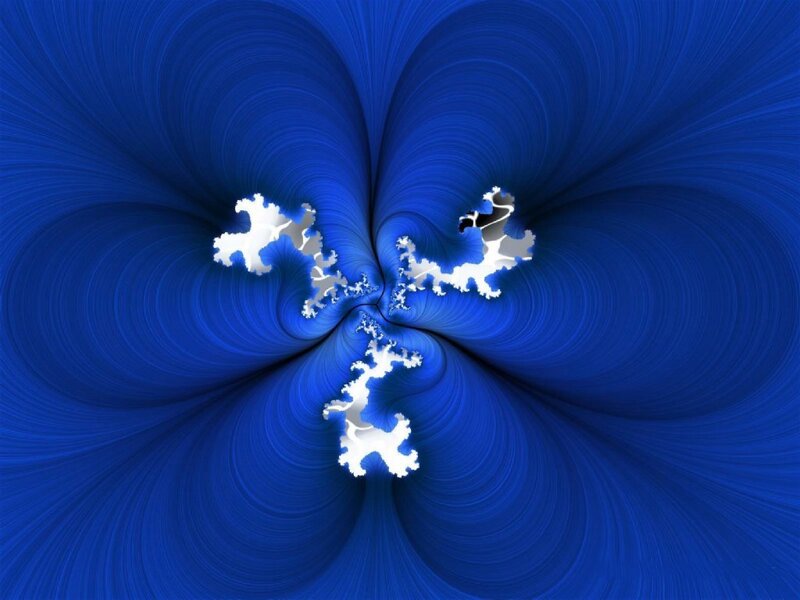 Fractal Pattern in Blue — Hypnotic