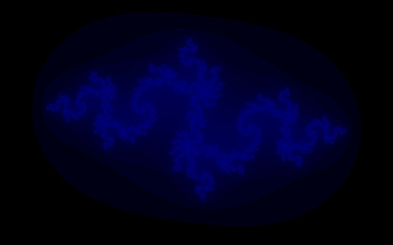 Fractal Pattern in Blue