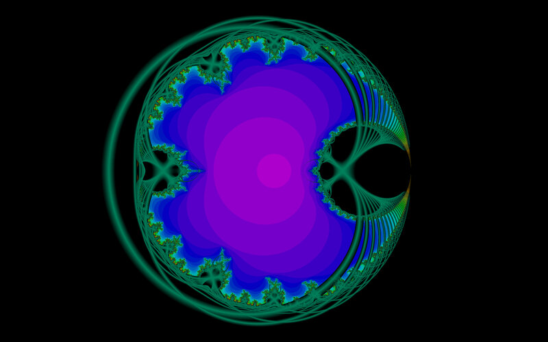 Fractal Pattern in Circle — Purple