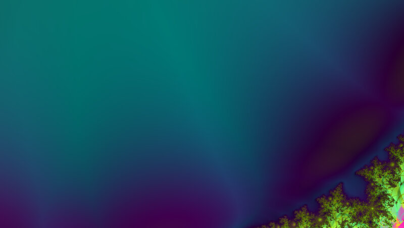 Fractal Pattern in Corner — Teal