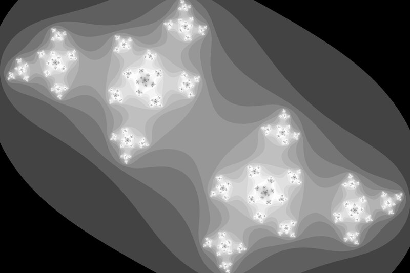 Fractal Pattern in Grayscale