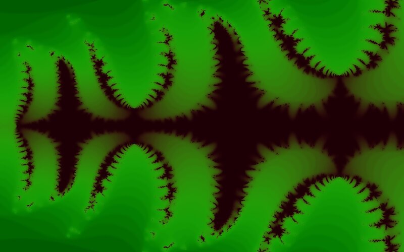 Fractal Pattern in Green — Hypnotic