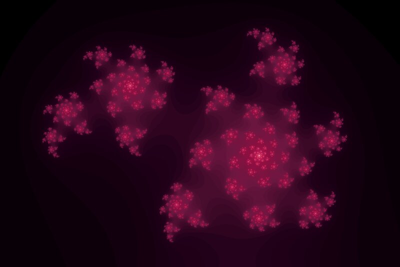 fractal pattern in magenta