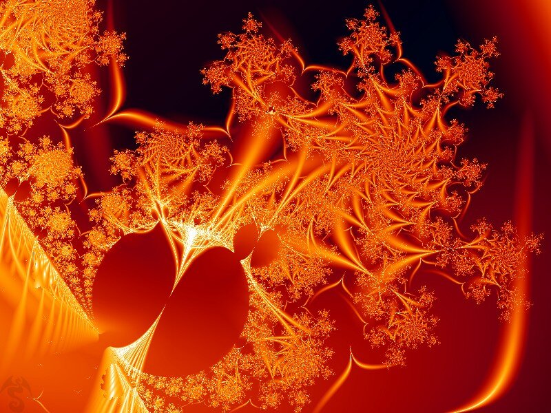 Fractal Pattern in Orange