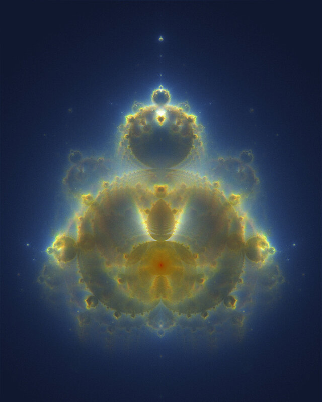 Fractal Pattern in Space — Blue
