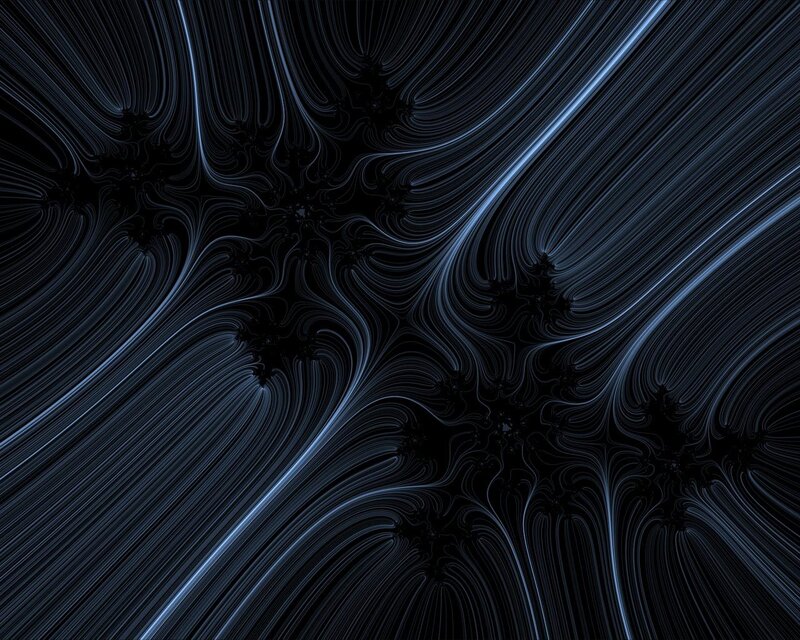 Fractal Pattern Lines — Black, Dark