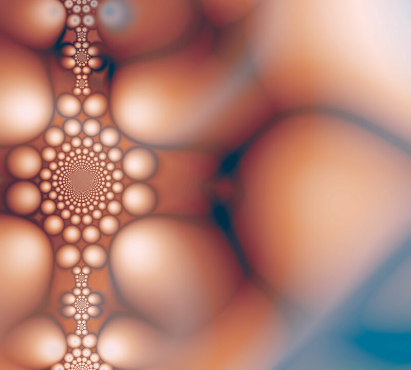Fractal pattern of circles