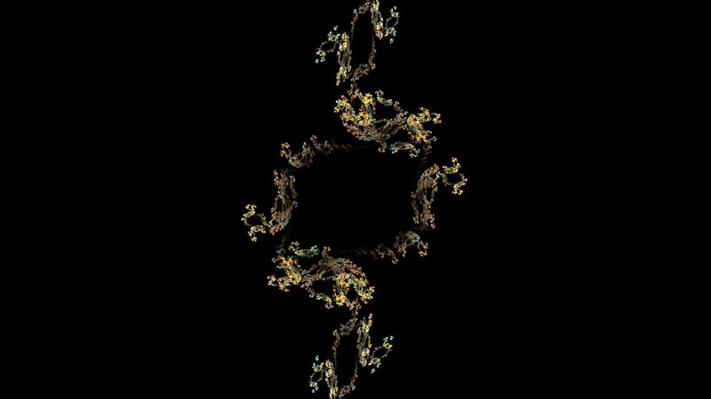 fractal pattern on black background
