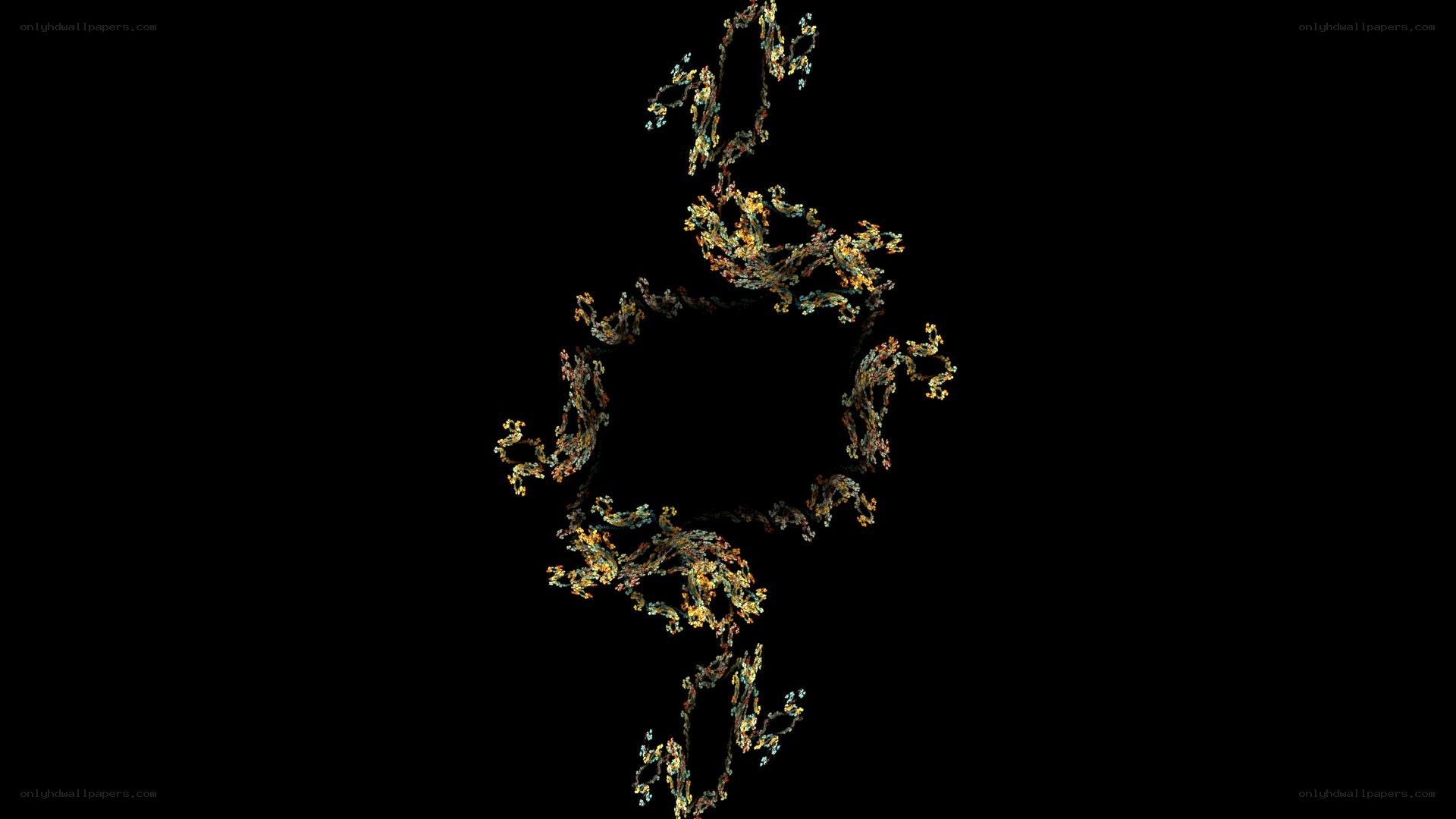 fractal pattern on black background