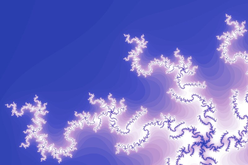fractal pattern on blue background