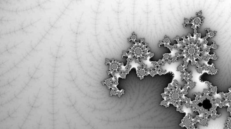 Fractal pattern on gradient background
