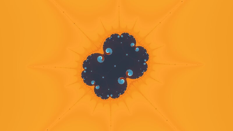 Fractal Pattern on Orange