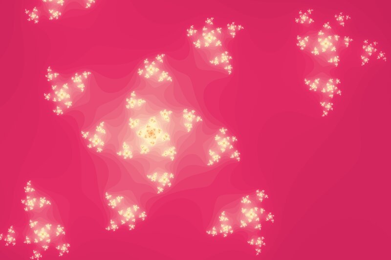 fractal pattern on pink background