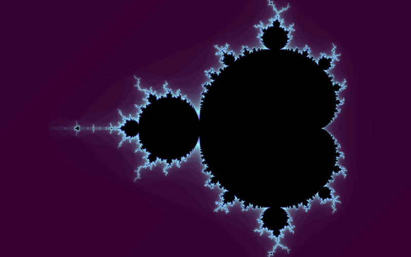 fractal pattern on purple background