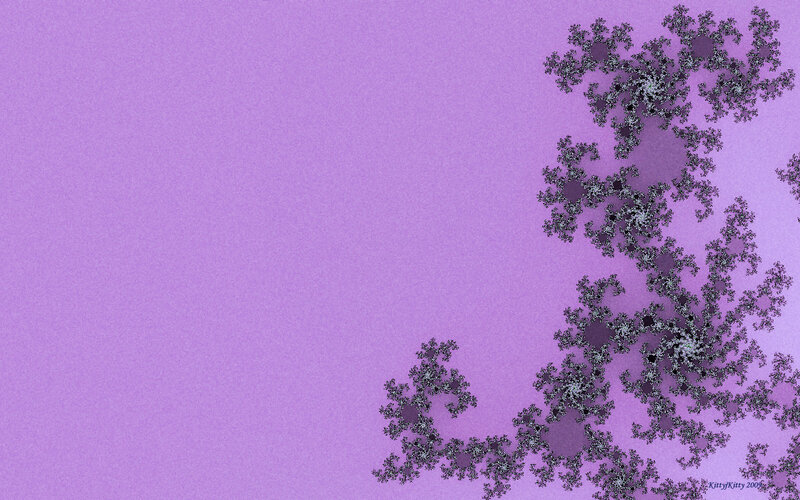Fractal Pattern on Purple — Calm