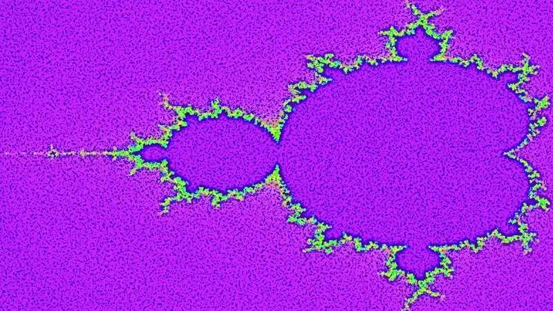 Fractal Pattern on Purple — Complex