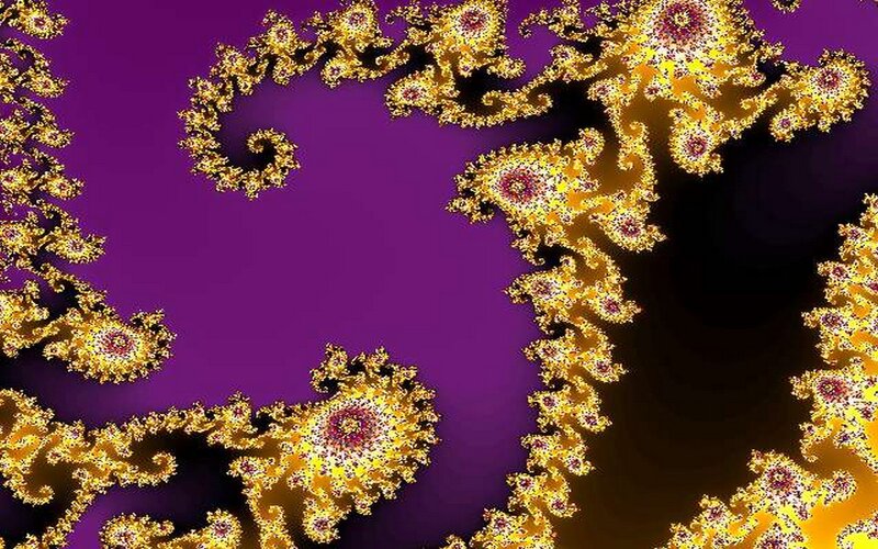 Fractal Pattern on Purple