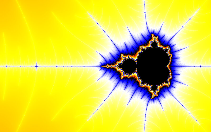 Fractal Pattern on Yellow