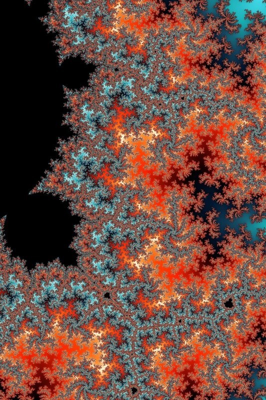 Fractal Pattern — Orange, Chaotic