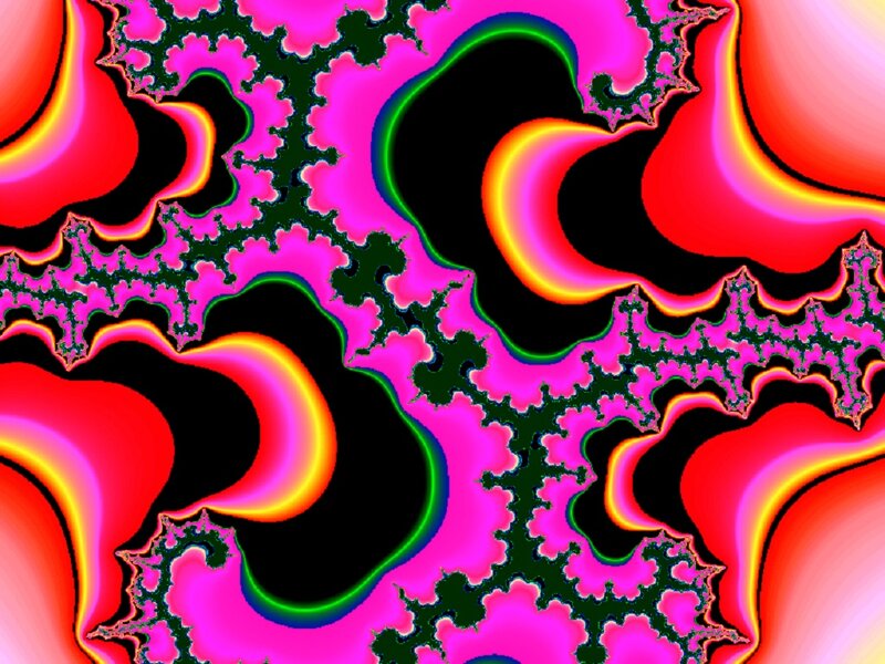 Fractal Pattern — Pink