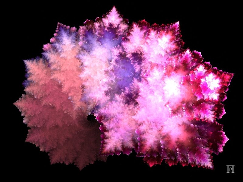 Fractal Pattern — Pink, Vibrant
