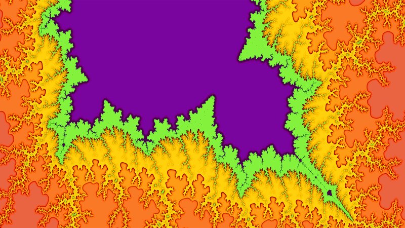 Fractal Pattern — Purple, Complex