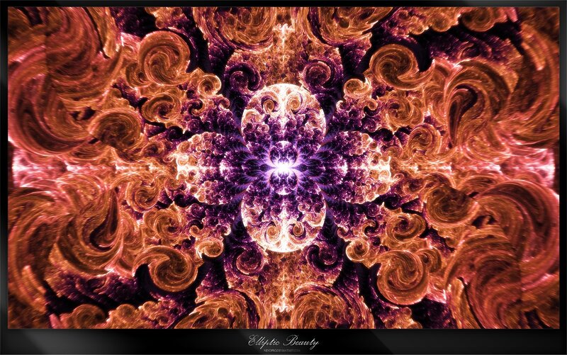 Fractal Pattern — Purple, Dramatic