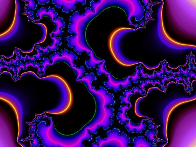 Fractal Pattern — Purple, Hypnotic