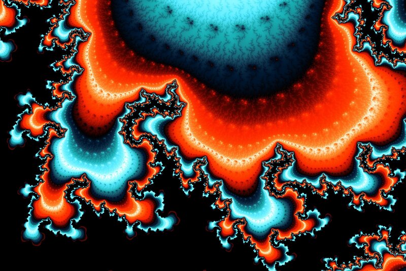 Fractal Pattern — Red, Dramatic