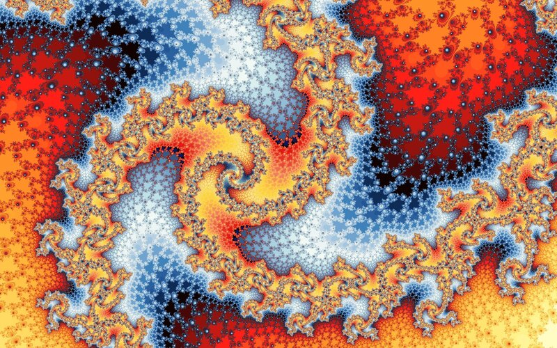 Fractal Pattern — Red, Dynamic