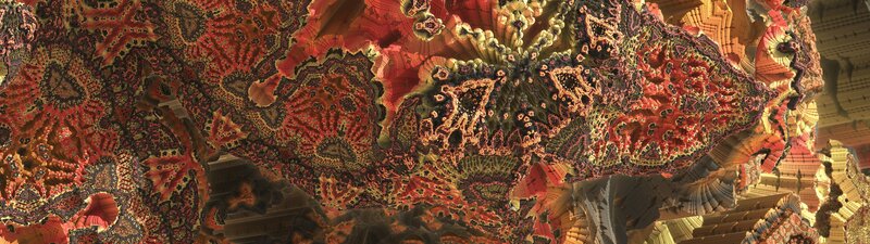 Fractal Pattern — Red, Intricate