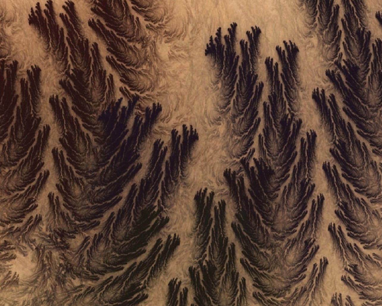 Fractal pattern resembling pine trees
