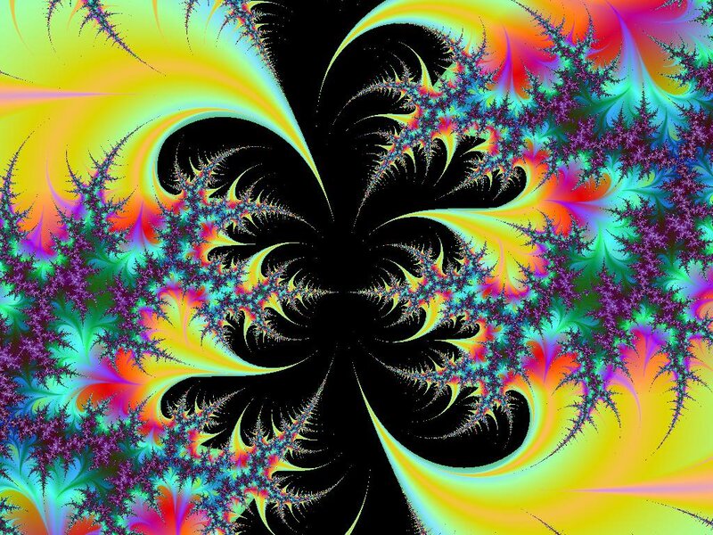 Fractal Pattern with Black Center