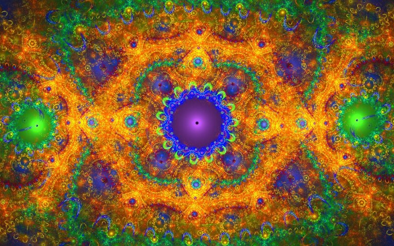 Fractal Pattern with Central Circle