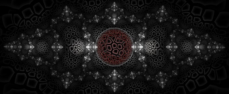 fractal pattern with central sphere
