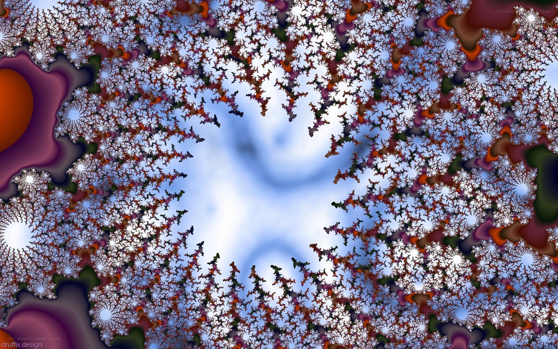 Fractal pattern with central void