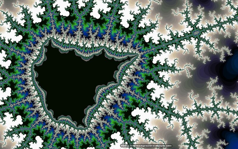 Fractal Pattern with Central Void — Black